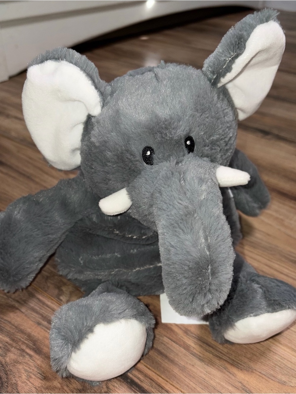 Cozy Hugs Gray Elephant Microwaveable Therapy Plush Buddy
